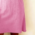 thumbnail image 6 of Women's Summer Cotton Linen Dress Long Sleeve Cowl Neck Mini Dress Casual Loose Fit Beach Dresses Boho Sundress, 6 of 6