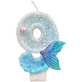 thumbnail image 1 of Birthday Number Candles For Cake Blue Number Candle Fun Glitter Cake Topper Birthday Decorations Cupcake Topper For PartySupplies, 1 of 4