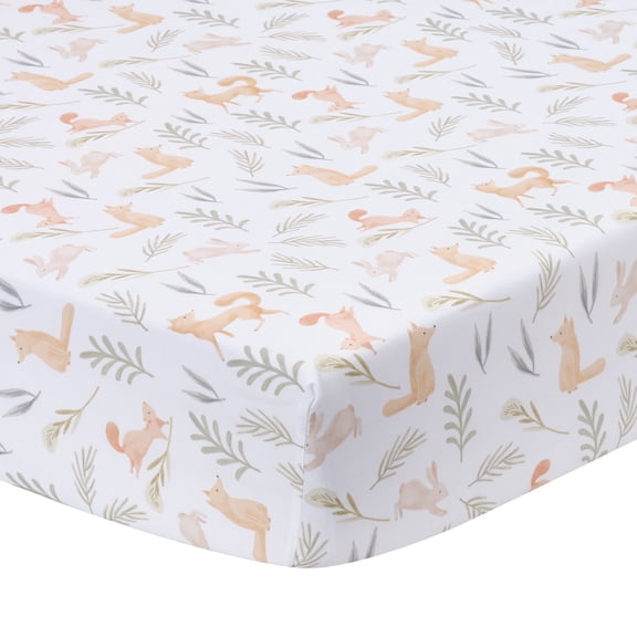 Little Lambs & Ivy Whispering Woods Baby/Toddler Fitted Crib Sheet