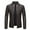 Coffee, variant on AOOCHASLIY 2023 Men Fall Coat Men's Fashion Casual Warm Fit Thick Leather Long Jacket Long Sleeve Lapel Pocket Zipper Fit Top Coat