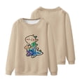 thumbnail image 5 of Fesfesfes Long Sleeve Shirt Men Casual Round Neck Sweater Dinosaur 3D Print Pullover Long Sleeve Tops Sale on Clearance, 5 of 6