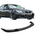 thumbnail image 2 of Ikon Motorsports Compatible with 04-10 BMW E60 E61 550i 525i 530i H Style Polyurethane Front Bumper Lip Spoiler, 2 of 9