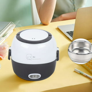 Miumaeov Mini Rice Cooker Steamer 12V for Car Portable Trunk Car Food  Warmer Lunch Box 1L 100W Multi-functional Car Rice Cooker Meal Heater  Automatic
