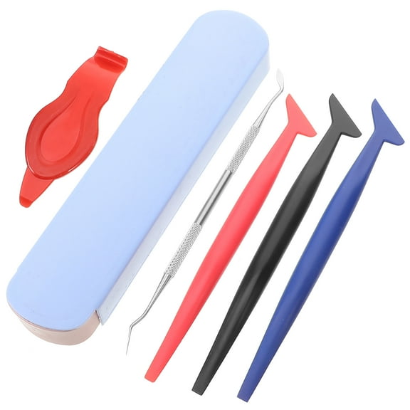 Amosfun 1Set Vinyl Squeegee Tool Car Wrap Film Applicator with Felt Edge for Window Tinting