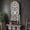 White Wood Arched, variant on Rustic Boho Arched Wood Wall Art, Hand-Carved Floral Panel with Distressed White Finish, Vintage Farmhouse Decorative Hanging Sculpture for Living Room Bedroom Hallway