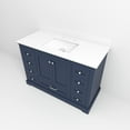 thumbnail image 6 of Dukes 48 in. W x 22 in. D Navy Blue Single Bath Vanity and White Quartz Top, 6 of 10