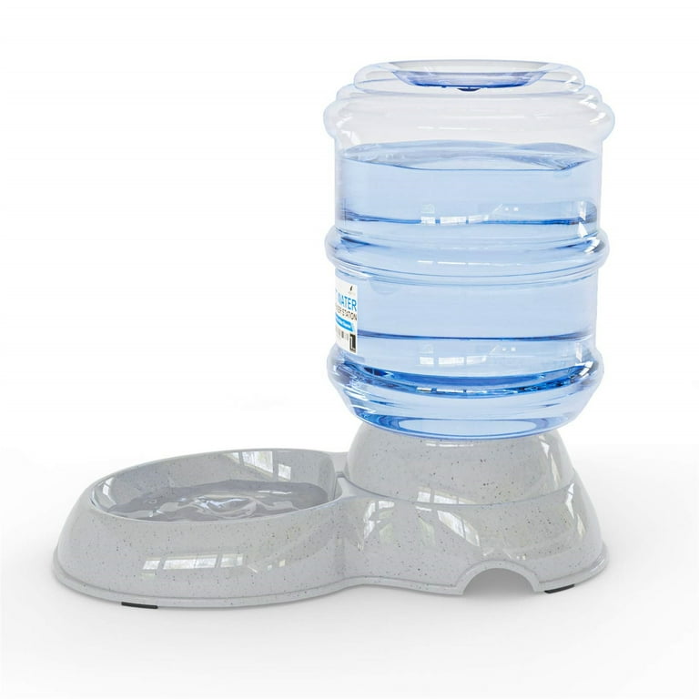 Glass water clearance dispenser for dogs