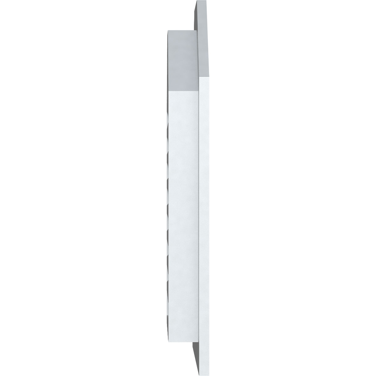 36"W x 34"H Octagonal Top Gable Vent (41"W x 39"H Frame Size): Functional, PVC Gable Vent w/ 1" x 4" Flat Trim Frame