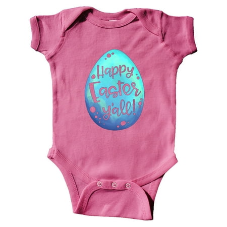 

Inktastic Happy Easter Y all with Blue Easter Egg Gift Baby Boy or Baby Girl Bodysuit