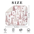 thumbnail image 4 of White Christmas Tree Pattern Dish Drying Mat for Kitchen 1 Pack, Ultra Absorbent Microfiber Dishes Drainer Mats,16x18in(41x46cm), 4 of 6