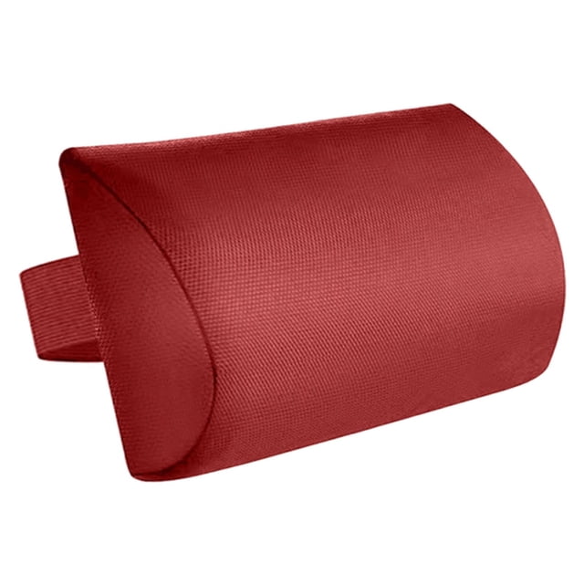 Cojín para silla de patio, reposacabezas de repuesto para tumbona de exterior, fácil de limpiar, cojín acolchado con banda elástica, color rojo