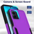 thumbnail image 5 of Motorola G Pure Heavy Duty Military Grade Hard Protection Shock Proof Grip for Motorola G Pure, Purple, 5 of 6