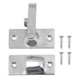 thumbnail image 1 of 1 Set Stainless Steel Flat Door Lock Buckle Simple Sliding Door Latch Bolt, 1 of 9