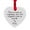 White, variant on Heart Shaped Christmas Ornaments Best Xmas Gifts for Neighbors 2D Flat Acrylic Ornaments Memorial Keepsake Pendant for Festival Party, Holiday Tree