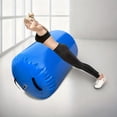 thumbnail image 6 of 1pc inflatable fitness cylinder, air tumbling barrel for bounce training. Includes air pump. Slight color deviation possible, does not affect use., 6 of 11