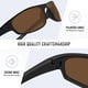 thumbnail image 4 of Gafas de Sol Deportivas Ofwin Polarizadas con Protección UV400 Marrón, 4 of 6