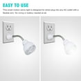 thumbnail image 4 of EEEkit Motion Sensor Wall Light, LED Plug in Night Light with Flexible Gooseneck, 3W White, 4 of 10