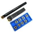 thumbnail image 1 of 12pcs 1/2\"5/8\"Boring Bar Lathe Internal Threading Inserts Turning Tool Holder, 1 of 12