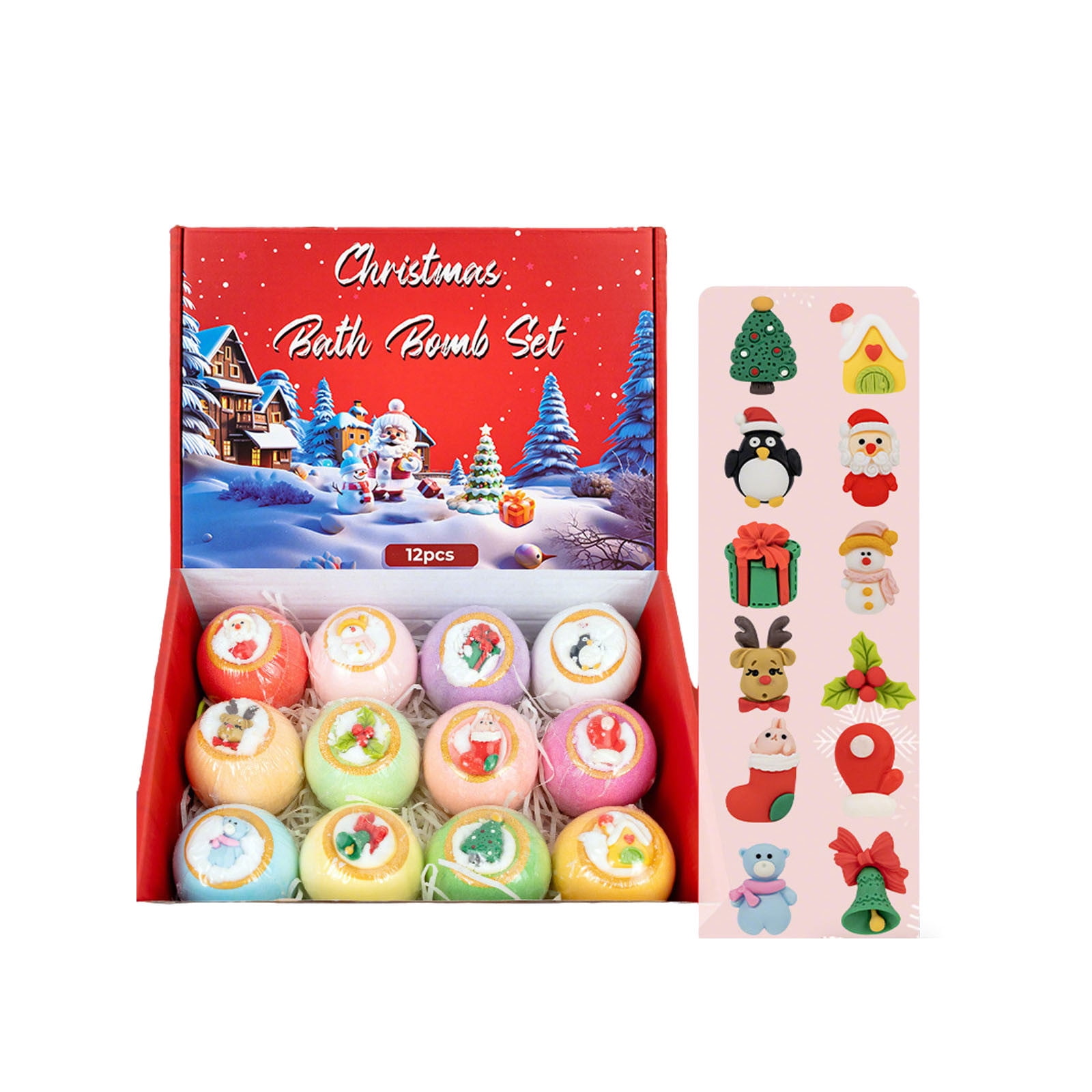 Kieccall Fizzy Bath Ball Set Fragrant Bubble Balls For Home Bathroom Spa Relaxing Skin Nourishing Daily Leisure Bath Use Gift