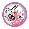 thumbnail image 3 of Suministros de maquillaje para Spa para fiestas, vajilla desechable cosmética, platos, vasos, servilletas, globos para niñas y mujeres, decoración de fiesta de cumpleaños, 3 of 4