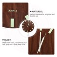 thumbnail image 4 of EeaseMX Reloj de pared luminoso creativo de 30 cm y 12 pulgadas, sencillo, decorativo, para colgar en la pared, decoración del hogar, oficina y sala de estar (patrón nogal, sin batería)., 4 of 7