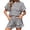 Black, variant on Stichou Womens Striped Summer 2 Piece Short Sets Short Sleeve T Shirts Drawstring Shorts Casual Outfits Lounge Pajama Sets Black L