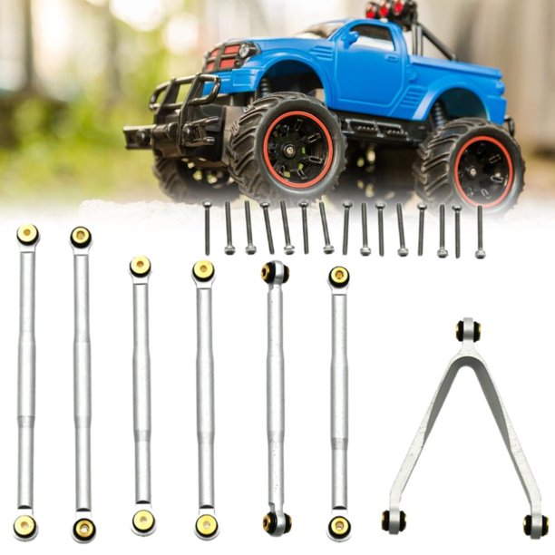 Juego De Varillas De Acoplamiento De Aluminio, Juego De Varillas De Carcasa De Coche, Compatible Con Axial Scx24 C10 matsuzay EL018160-03