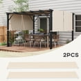 thumbnail image 3 of Outsunny 2 PCS Pergola Shade Cover, UV Protection Pergola Canopy Replacement, for 10 x 12ft Pergola, 3 of 9
