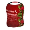 ECZJNT Christmas Tree Pine Branches Like Frame Borders Red Red Bow Nursing Cover Baby Breastfeeding Infant Feeding Cover Baby Car Seat Cover