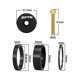 thumbnail image 3 of Arandelas de sellado espaciadoras para dirección de bicicleta, accesorios de bicicleta, piezas de reparación de alta resistencia Negro, 3 of 9