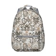 thumbnail image 1 of Rustic Artistic Natural Floral School Backpack, Durable and Scratch-Resistant, Adjustable Shoulder Straps with Earthy Bohemian Style and Vintage Fashion Pattern for Student, 1 of 3