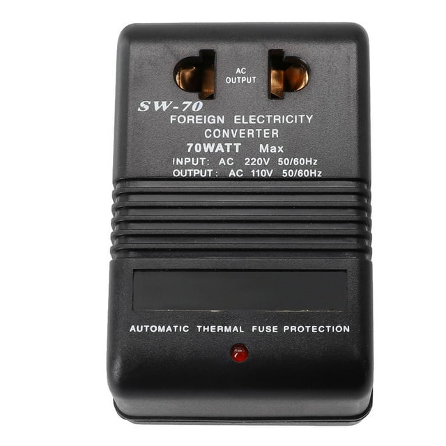 Lefu 220V/240V To 110V/120V Step-Up Voltage Converter 70W Transformer Travel