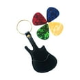 thumbnail image 4 of Estuche de almacenamiento de púas de guitarra CUTICAT cuero PU llavero Soporte para guitarra clásica eléctrica negro, 4 of 8