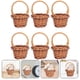 thumbnail image 3 of 6pcs Miniature Woven Baskets Mini Handles Containers Planter Photography Props, 3 of 4