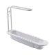 thumbnail image 1 of Injueey Soporte de esponja para fregadero de cocina con colgador de paño para platos, toallero, cocina, blanco Organizadores de utensilios de cocina Blanco, 1 of 1