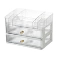 thumbnail image 1 of AMLESO Cosmetic Desktop Case Multifunctional Large Capacity Lipstick Organizer Bathroom 3 Tier Clear, 1 of 8