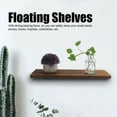 thumbnail image 2 of Noref Floating Wall Shelf, Wooden Shelf, Wall Mounted Storage Shelves Floating Shelf Wood Storage Rack Display Organizer for Home Living Room, 2 of 8
