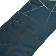 Efavormart 9 Ft Metallic Gold/Navy Blue Foil Geometric Pattern Blush ...