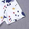 thumbnail image 5 of WIBACKER 3M-3T Newborn Baby Boy 2 Way Zipper Romper Summer Short Sleeve Whale Jumpsuit for Infant Toddler, 5 of 10