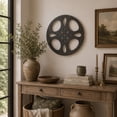 thumbnail image 2 of DecMode Black Metal Reel Film Wall Decor, 2 of 9