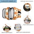 thumbnail image 3 of FORMRS School Backpack 17" Student Travel Bag with Laptop Compartment, Orange Geometric Pattern, 3 of 7