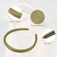 thumbnail image 3 of Unique Bargains 2 Pcs Solid Simple Silk Headbands Fashion Anti Slip Hair Accessories for Women Grey Green 0.59" Wide, 3 of 7