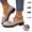 Khaki, variant on YOUYEDIAN Womens Loafers Summer Platform Walking Shoes Comfortable Casual Slip on Buckle Shoes