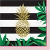 GOLDEN PINEAPPLE NAPKINS, 16 CT