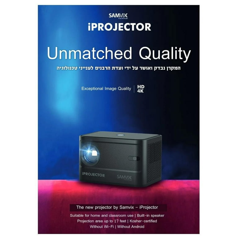 Samvix iProjector Full HD Home Video Projector - HDMI and USB Only