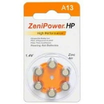 30 x Size 13 ZeniPower Hearing Aid Batteries
