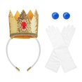thumbnail image 3 of Princess Costume for Girls Cosplay Puff Sleeve Layered Costume for Little Girl Halloween Cosplay Birthday Outfit Yellow (3-10T), 3 of 10