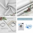 thumbnail image 2 of Fsddascl Christmas Blackout Curtains for Bedroom/Living Room, Thermal Insulated Kitchen Curtains, Simple Winter Xmas Pine Cone Branches Striped Grommet Darkening Window Treatment Drapes 42"x63"x2, 2 of 6