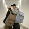 thumbnail image 2 of The New Korean Version Of Simple Casual Backpack Fashion Trend College Student Schoolbags Large -Capacity Couple Travel Backpack, 2 of 8