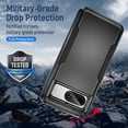 thumbnail image 3 of [PST] Google Pixel 9 / Pixel 9 Pro Hard Case, Dual Layers Heavy Duty Rubber Armor Bumper Hard Case Cover, 3 of 5